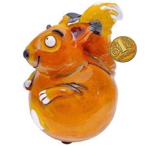 Фигурка копилка керамическая Midene Белка, h-18 см (T-33) (1243953)