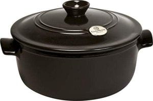 Кастрюля с крышкой Emile Henry Flame Fusain 26x26x16 см 4 л (794540) (1255152)