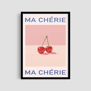 Постер Roomy "Ma Cherie" Белая рамка с глянцевым стеклом A4 (29.7x21 cm) (1296341)