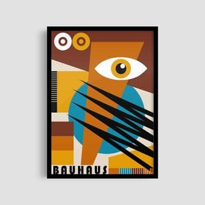 Постер Roomy "Abstract Eye" Белая рамка с глянцевым стеклом A1 (84.1x59.4 cm.) (1296830)