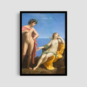 Постер Roomy "Bacchus and Ariadne" Черная рамка с глянцевым стеклом A1 (84.1x59.4 cm.) (1297341)