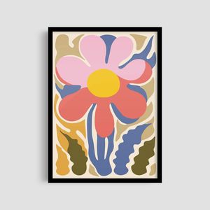 Постер Roomy "Playful Petal" Черная рамка с глянцевым стеклом A3 (42x29.7 cm) (1297953)