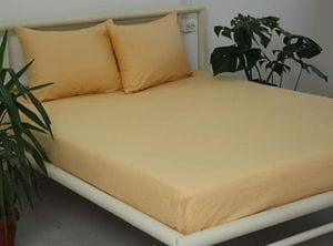 Простынь на резинке + наволочки Apricot Cream TAG tekstil 160х200х20 см  CL0042240 (1302902)