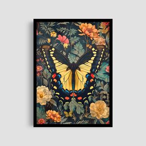 Постер Roomy "Yellow Butterfly" Без рамки A1 (84.1x59.4 cm.) (1311253)