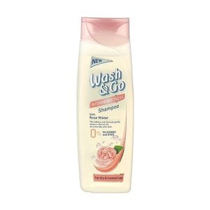 Шампунь Wash&Go для сухих и поврежденных волос, с розовой водой
