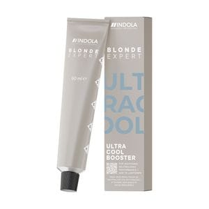 Добавка к пудре Indola Blonde Expert Ultra Cool Booster для обеспечения дополнительной нейтрализации нежелательной желтизны волос, 60 мл