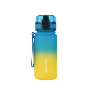 Бутылка для воды UZSPACE 3034(Yellow-Blue) 350 мл, желто-голубая (1340413)