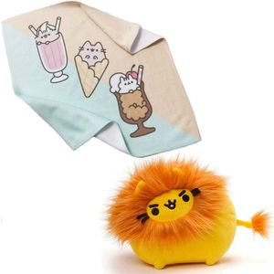 Мягкая игрушка Pusheen cat Кот лев 10х7см и полотенце Pusheen cat 35х35 см n-12415 (1340694)