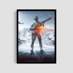 Постер Roomy "Snow Soldier" Белая рамка с антибликовым стеклом A4 (29.7x21 cm) (1351653)