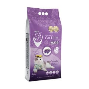 Бентонитовый наполнитель для кошачьего туалета VanCat Super Premium с ароматом лаванды