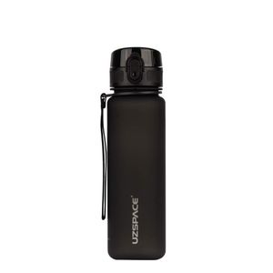 Бутылка для воды UZSPACE 3026(Black) 500 мл, черная (1434603)