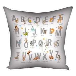 Подушка c принтом габардиновая English alphabet 30x30 (3P_22S008) (1446341)