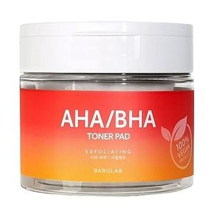 Тонизирующие пады для лица Barulab AHA/BHA Toner Pad с AHA и BHA-кислотами, 160 г