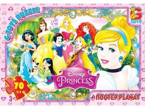 Пазлы G-Toys Принцессы Дисней, 70 элементов, PD74 (1519708)
