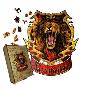 Пазл дерев'яний Ґрифіндор, А5, Дерев'яна коробка 35 елементів (1519907)