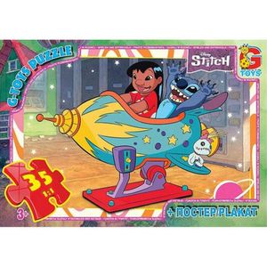 Детский пазл "Stitch" SC602 плакат 35 элементов (1520666)