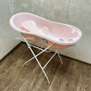 Комплект детская ванночка 102см "Уточка" розовая (Tega Baby) 3 единицы (1521619)