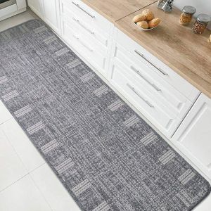Прорезиненный коврик на кухню Kitchen 19247811 67х120 см серый (1521816)