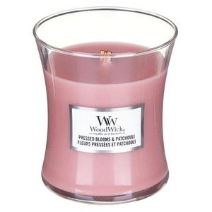 Ароматическая свеча с ароматом цветов Woodwick Medium Pressed Blooms &amp; Patchouli 275 г (1521972)