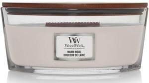Ароматическая свеча в стекле Woodwick Ellipse Warm Wool 453 г (76052E) (1521977)