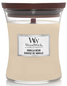 Ароматическая свеча в стекле Woodwick Medium Vanilla Bean 275 г (92112E) (1521998)