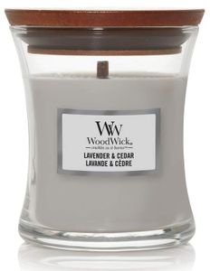 Ароматическая свеча в стекле Woodwick Mini Lavender &amp; Cedar 85 г (1666278E) (1522075)