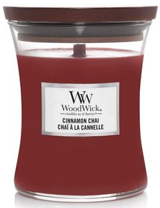 Ароматическая свеча в стекле Woodwick Medium Cinnamon Chai 275 г (92104E) (1522191)