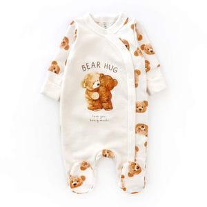 Человечек для младенцев Dexter`s на кнопках с мишками cute bears 56 см молочный (1541453)