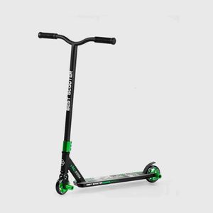Самокат трюковой Best Scooter HIC-система пеги алюминиевый диск и дека колеса PU d=10 см Черно/зеленый (BS-18109) (1624341)