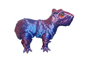 Игрушка Детская 3D Капибара фиолетовый подвижный 10 см (1641153)