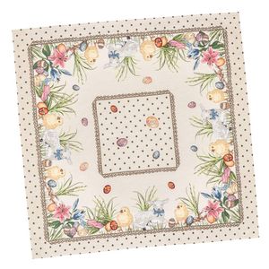 Скатертина гобеленова CHEYSI Limaso, 93x93, Квадратна, Великодній, Без люрексу, 60% поліестер, 24% бавовна, 16% акрил, Гобелен (1650853)