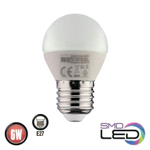 Лампа шарік ELITE SMD LED 6W 6400K Е27 480Lm 175-250V HOROZ YT05010 (1662425)