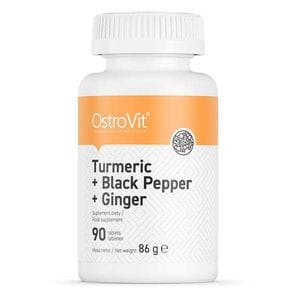 Натуральная добавка OstroVit Turmeric + Black Pepper + Ginger, 90 таблеток (1688053)