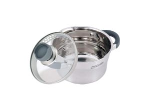 Кастрюля нержавеющая Maestro 160 мм x 1.7 л с крышкой (MR-3507-16) (1697331)