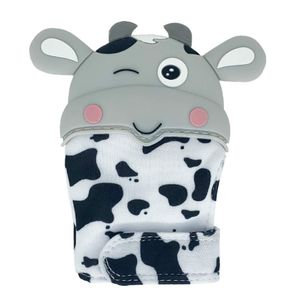 Прорезыватель-перчатка "Коровка" MGZ-0405(Grey) на липучке (1702941)
