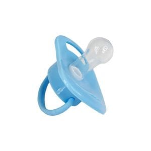 Пустышка силиконовая круглая MGZ-0516(Blue) с колпачком (1702955)