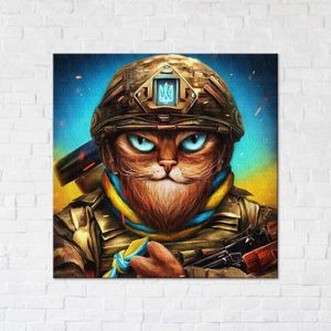 Постер Brushme 40x40см "Мужественный Котик ©Марианна Пащук" CN53248M (1751553)
