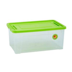 Контейнер 0,65л прозорий/оливковий/оливковий Smart Box Алеана (1753666)