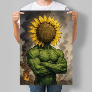 Патриотический постер Motivator Подсолнух. Несокрушимый 29.7x42 см, A3, без рамки (NU137_A3) (1761804)