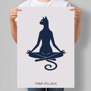 Интерьерный постер Motivator Yoga O'Clock Время Йоги 42x59.4 см, A2, без рамки (INNERPOSTER058_A2) (1761827)