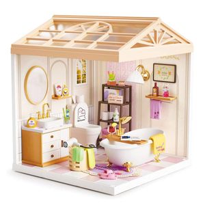 Интерьер Конструктор-румбокс Ванная комната Mini House 8009-MH серии , со светом (1803932)