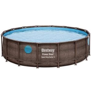 Каркасный бассейн Bestway 488х122 см 19480 л для дачи и отдыха на улице плавательный бассейн (672343) (1817341)