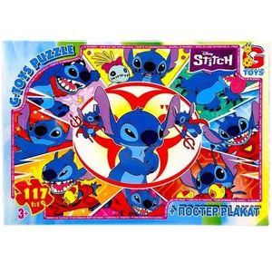 Gtoys Пазлы из серии Stitch (Стич), 117 эл. (284566) (1835853)