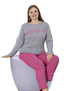 Теплая женская пижама трикотажная C34625 4XL (1859695)