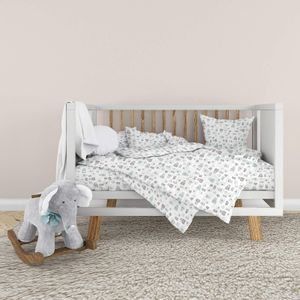 Детский комплект постельного белья Home Line Фланель 112х147 см Салатовый Коричневый (686247) (1893053)