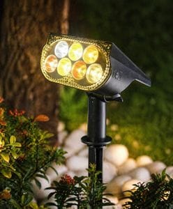 Садовый LED светильник на солнечной батарее Color Gradient Solar Spot Lawn Light (1903853)