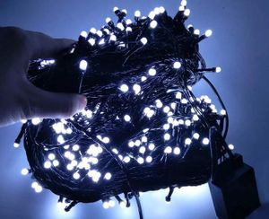 Светодиодная Гирлянда нить 101 led Белая (черный провод) (1921663)