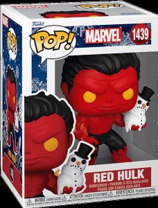 Фигурка Красный Халк со снеговиком — Funko Pop! MARVEL: HOLIDAY — RED HULK WITH SNOWMAN #1439 (1985341)