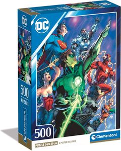Пазл Clementoni: DC Comics — Justice League / Лига Справедливости (500 элементов) — 35532 (2010499)