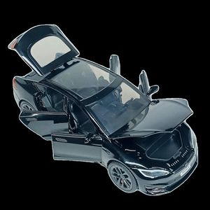 Машинка Автопром "Tesla Модель S с зарядной станцией" черная, 1:24 (18 см) AP7713-4 (2012189)